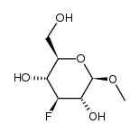methyl 3-deoxy-3-fluoro-&beta;-D-glucopyranoside结构式