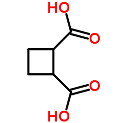 1,2-Cyclobutanedicarboxylic acid结构式