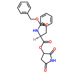 N-苄氧羰基-L-苯丙氨酸,N-羟基琥珀酰亚胺酯结构式