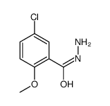 5-氯-2-甲氧基苯甲酸肼结构式