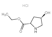 (4R)-4-羟基-L-脯氨酸盐酸盐结构式