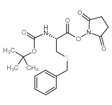 Boc-L-半胱氨酸苄酯-Osu结构式