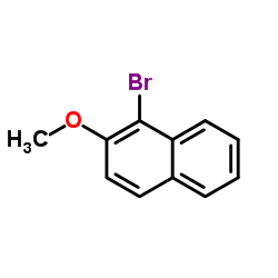 1-溴-2-甲氧基萘结构式