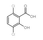 3,6-二氯水杨酸结构式