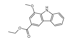 ethyl 1-methoxy-9H-carbazole-3-carboxylate结构式