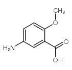 5-氨基-2-甲氧基苯甲酸结构式