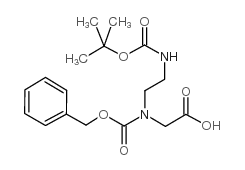 Z-(Boc-氨基乙基)-L-甘氨酸结构式