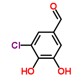 3-氯-4,5-二羟基苯甲醛结构式