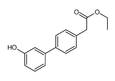 [1,1'-BIPENYL]-4-ACETIC ACID,3'-HYDROXY-, ETHYL ESTER结构式