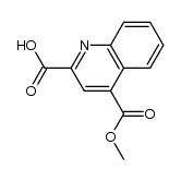 2-carboxy-4-methoxycarbonylquinoline结构式