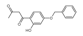 1-(4-benzyloxy-2-hydroxyphenyl)-1,3-butanedione结构式