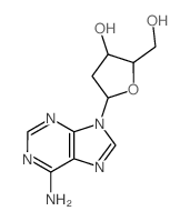 2-Deoxy-.alpha.-adenosine结构式