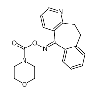 [(Z)-5,6-dihydrobenzo[1,2]cyclohepta[3,4-b]pyridin-11-ylideneamino] morpholine-4-carboxylate结构式