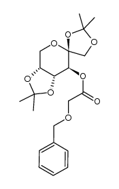 1,2:4,5-di-O-isopropylidene-β-D-fructopyranos-3-yl benzyloxyacetate结构式