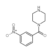 (3-硝基苯基)-哌嗪-1-甲酮结构式