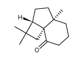 2-Oxo-6&alpha;,10,10-trimethyl-1&alpha;,9&alpha;-ethylen-bicyclo[4.3.0]nonan结构式