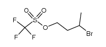 3-bromo-1-trifluoromethanesulfonyloxy-butane结构式