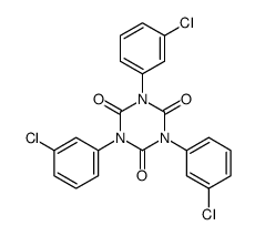 1,3,5-tris(3-chlorophenyl)-1,3,5-triazinane-2,4,6-trione结构式