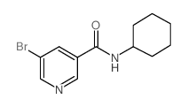5-溴-n-环己基烟酰胺结构式