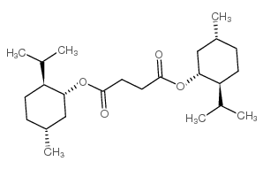 (1R)-(-)-二薄荷基琥珀酸酯结构式