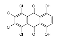 1,2,3,4-tetrachloro-5,8-dihydroxyanthracene-9,10-dione结构式