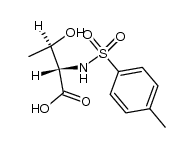 N-(p-tolylsulfonyl)threonine结构式