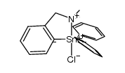 [2-(N,N-dimethylaminomethyl)phenyl]diphenyltin(IV) chloride结构式