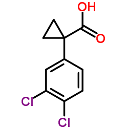 1-(3,4-二氯苯基)环丙烷羧酸结构式