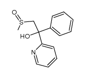 [2-hydroxy-2-phenyl-2-(2-pyridyl)ethyl]methylsulfoxide结构式