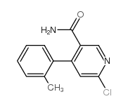 6-chloro-4-o-tolyl-nicotinamide结构式