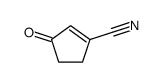 3-oxocyclopentene-1-carbonitrile结构式
