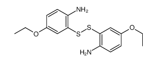2-[(2-amino-5-ethoxyphenyl)disulfanyl]-4-ethoxyaniline结构式