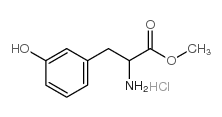 methyl 2-amino-3-(3-hydroxyphenyl)propanoate,hydrochloride结构式