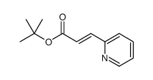 tert-Butyl (2E)-3-(pyridin-2-yl)prop-2-enoate结构式
