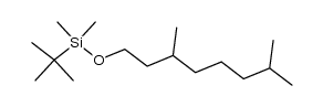 1-tert-butyldimethylsilyloxy-3,7-dimethyloctane结构式