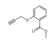 3-[2-(Methoxycarbonyl)phenylthio]propyne结构式