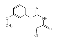2-氯-n-(6-甲氧基-苯并噻唑-2-基)-乙酰胺结构式
