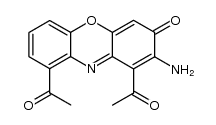 1,9-diacetyl-2-amino-3H-phenoxazin-3-one结构式