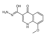 4-Hydroxy-8-methoxy-3-quinolinecarbohydrazide结构式