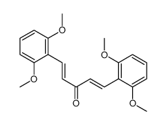 1,5-bis(2,6-dimethoxyphenyl)penta-1,4-dien-3-one结构式