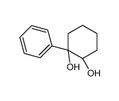 (S,S)-(+)-1-苯基环己烷-顺-1,2-二醇结构式