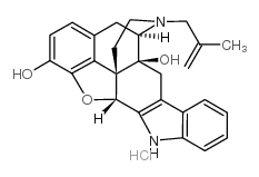(4BS,8R,8AS,14BR)-5,6,7,8,14,14B-HEXAHYDRO-7-(2-METHYL-2-PROPENYL)-4,8-METHANOBENZOFURO[2,3-A]PYRIDO[4,3-B]CARBAZOLE-1,8A(9H)-DIOL HYDROCHLORIDE结构式