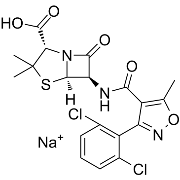双氯西林钠结构式