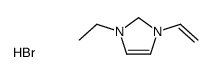 1-ethenyl-3-ethyl-1,2-dihydroimidazol-1-ium,bromide结构式