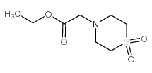 乙基 2-(1,1-二氧代-1lambda~6~,4-噻嗪-4-基)-乙酸酯结构式