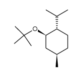 (1S,2R,4R)-(-)-2-tert-butoxy-1-isopropyl-4-methylcyclohexane结构式