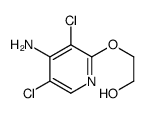 2-(4-amino-3,5-dichloropyridin-2-yl)oxyethanol结构式