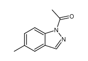 1-acetyl-5-methyl-1H-indazole结构式