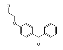 4-(2-Chloroethoxy)benzophenone结构式