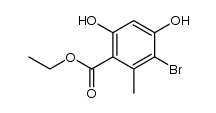 ethyl 3-bromoorsellinate结构式